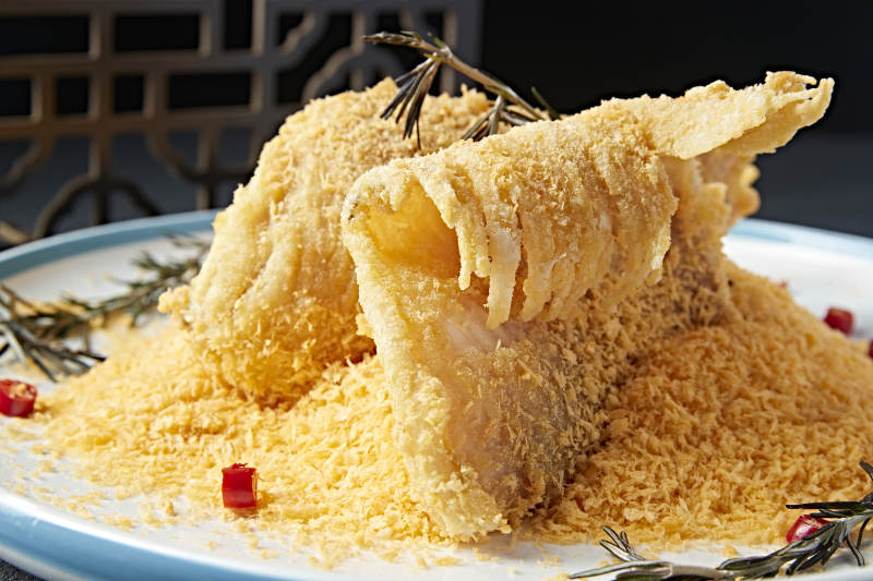 避风塘油炸鲽鱼身鲽鱼尾