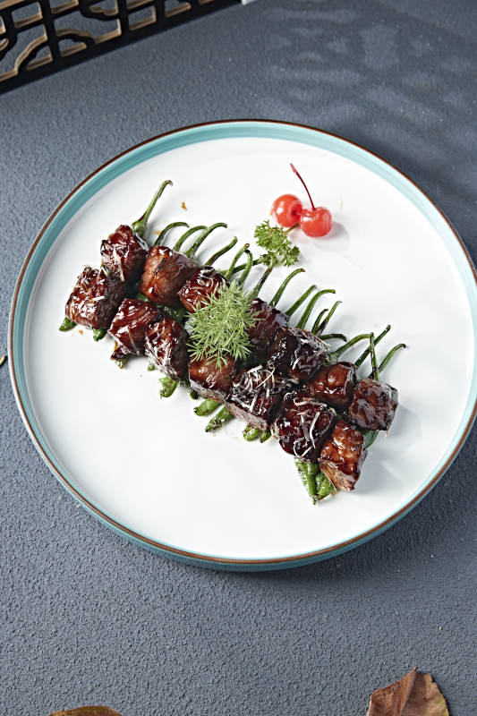 烧椒文火猪梅肉