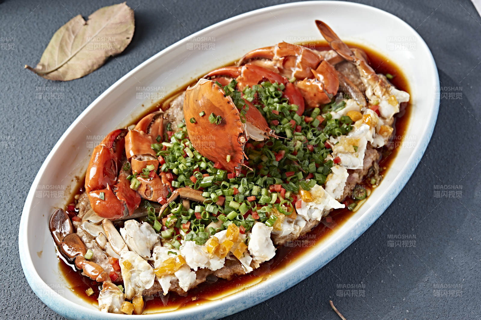 韭香豉油蒸膏蟹