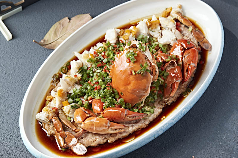 韭香豉油蒸膏蟹