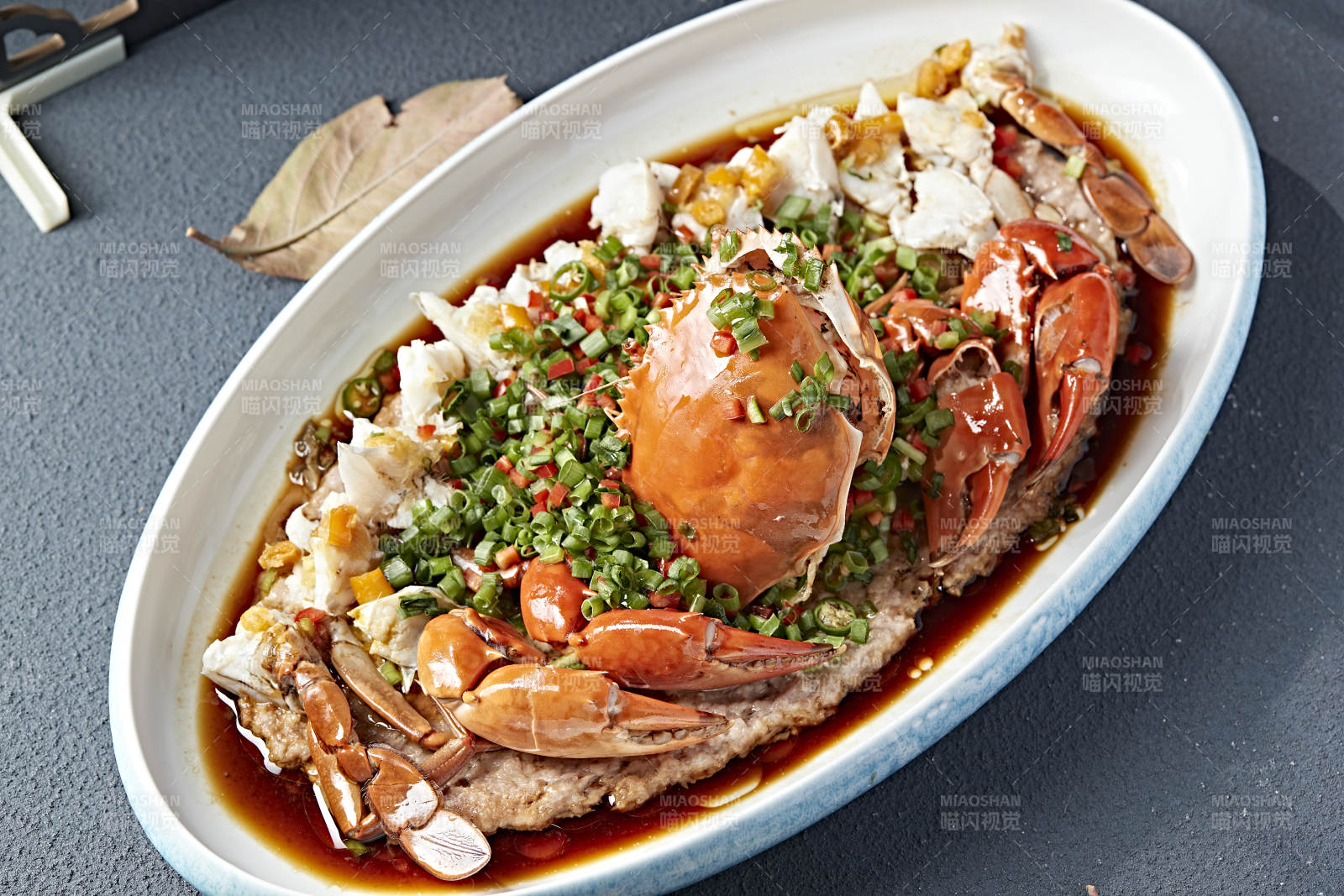 韭香豉油蒸膏蟹