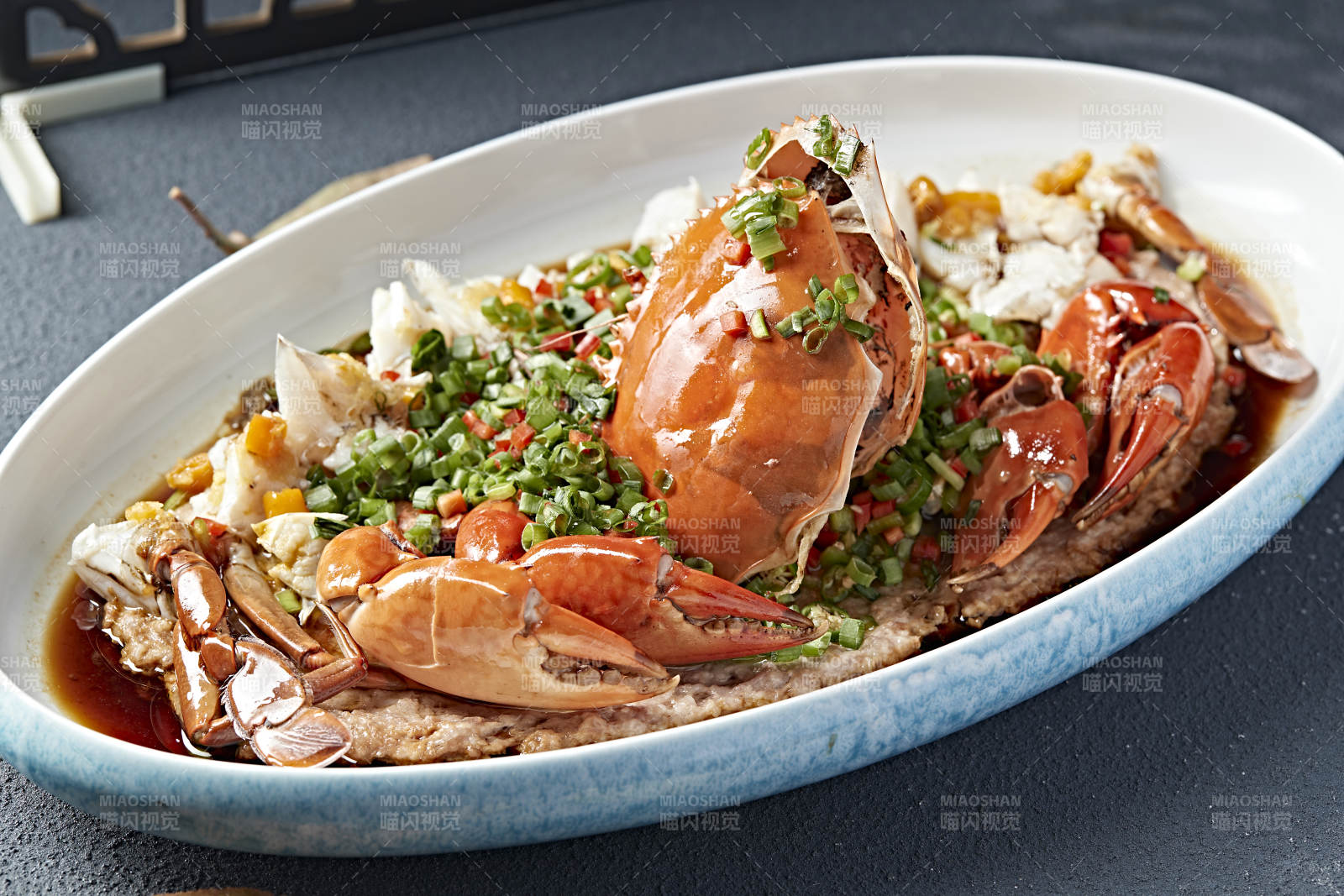 韭香豉油蒸膏蟹