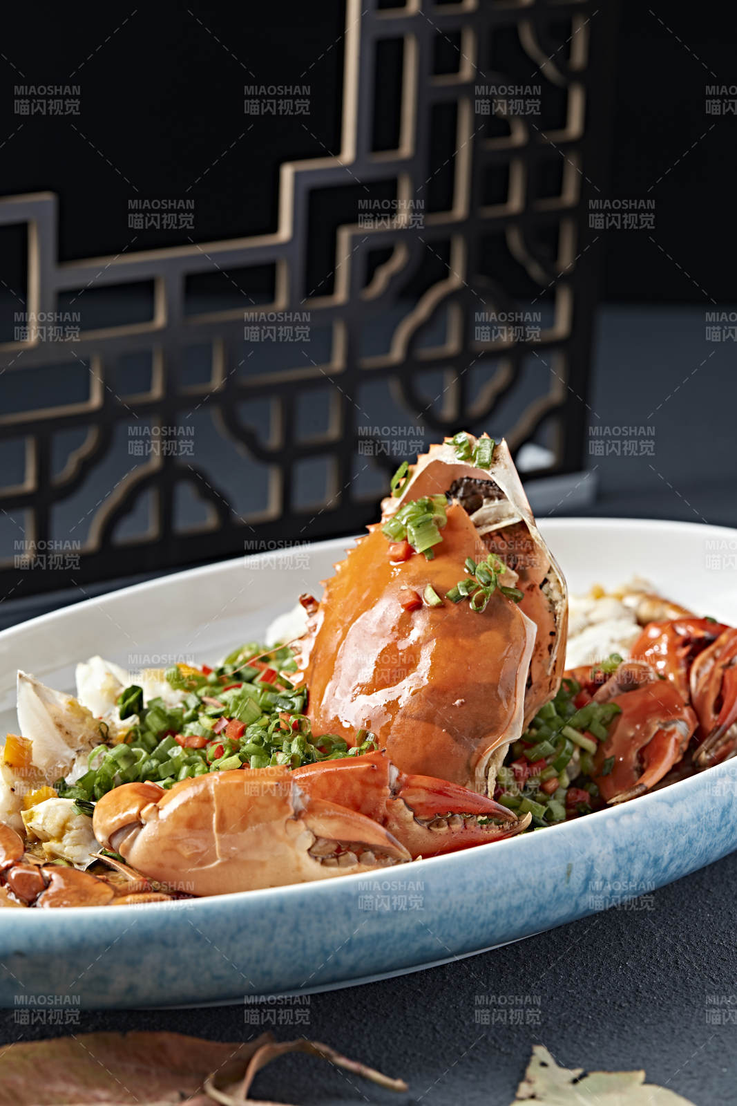 韭香豉油蒸膏蟹