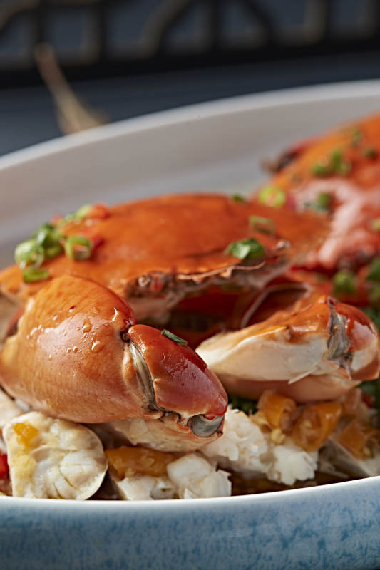 韭香豉油蒸膏蟹