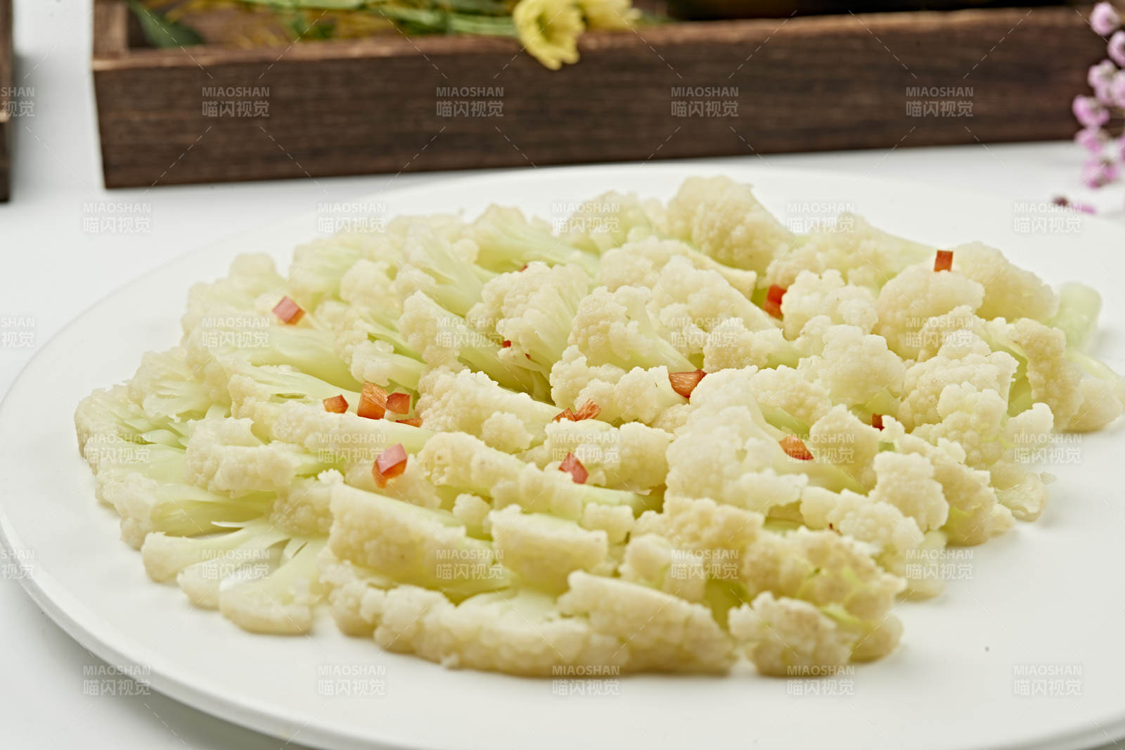 澆汁香蒸花椰菜（蒸菜花）