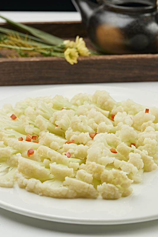 浇汁香蒸花椰菜（蒸菜花）