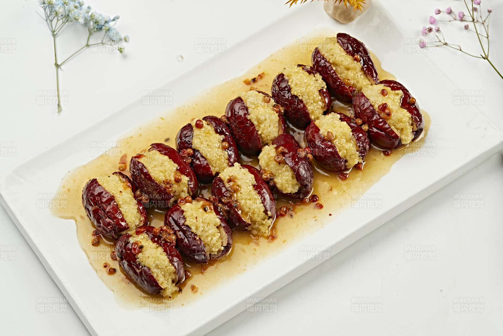 沙棘汁蜜棗釀金米