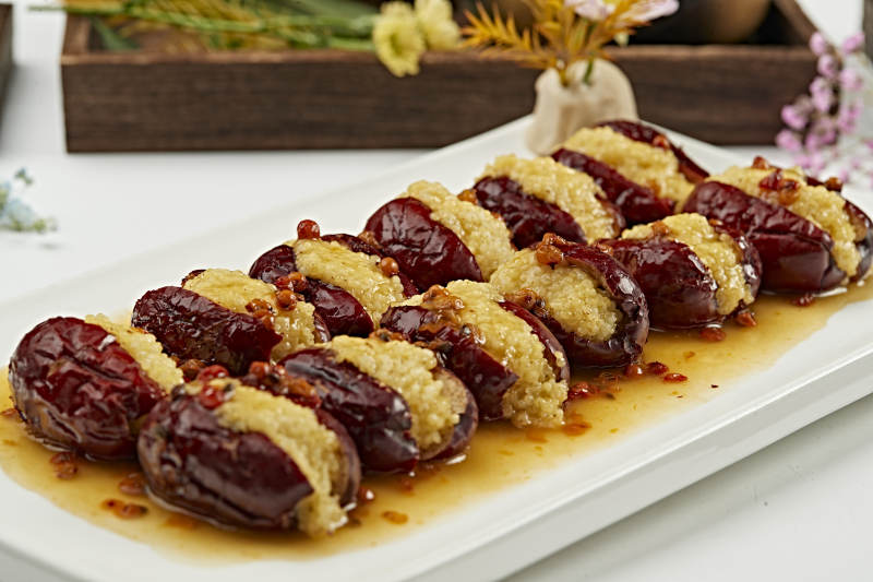 沙棘汁蜜棗釀金米