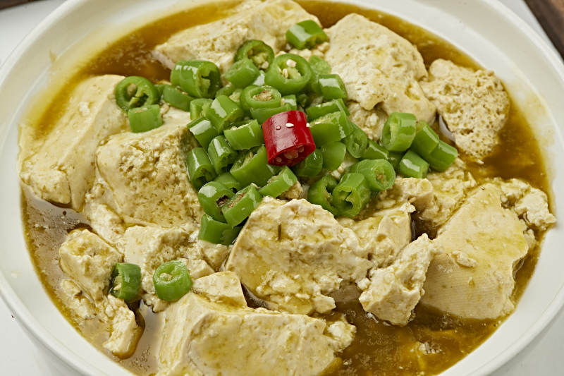 藤椒清油汤煮懒豆腐
