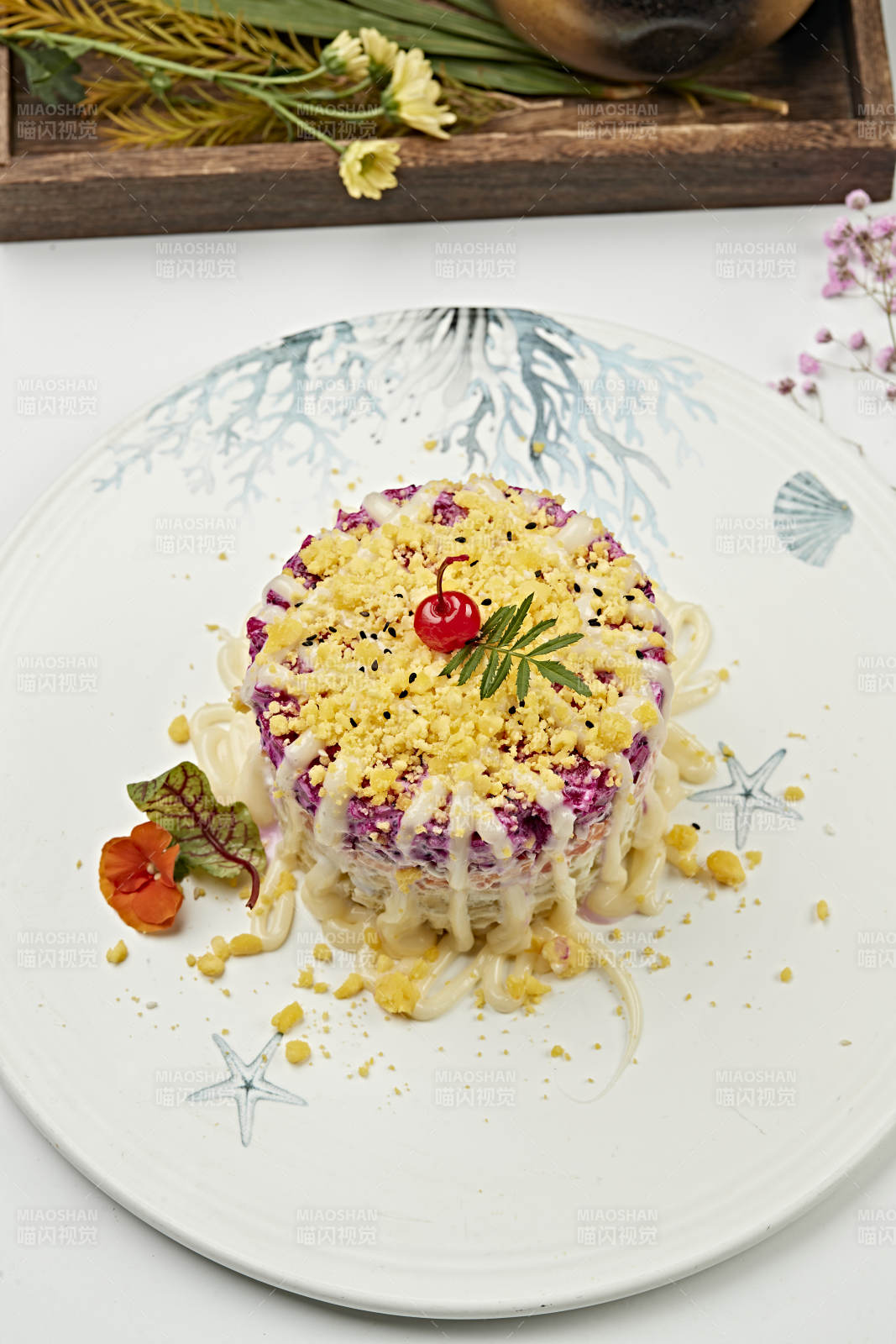 咸蛋黃煉乳多層果蔬沙拉