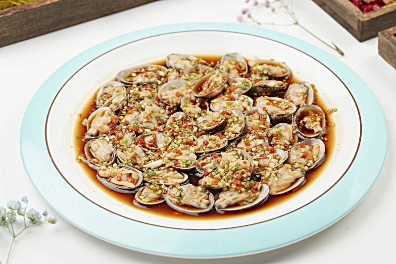 蒸魚豉油剁椒蒸花蛤