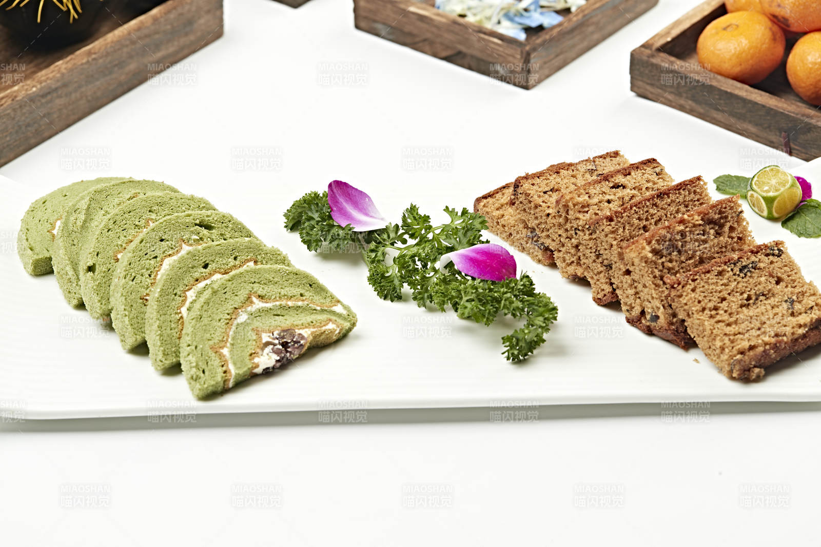 抹茶红豆蛋糕片红枣蛋糕切片拼