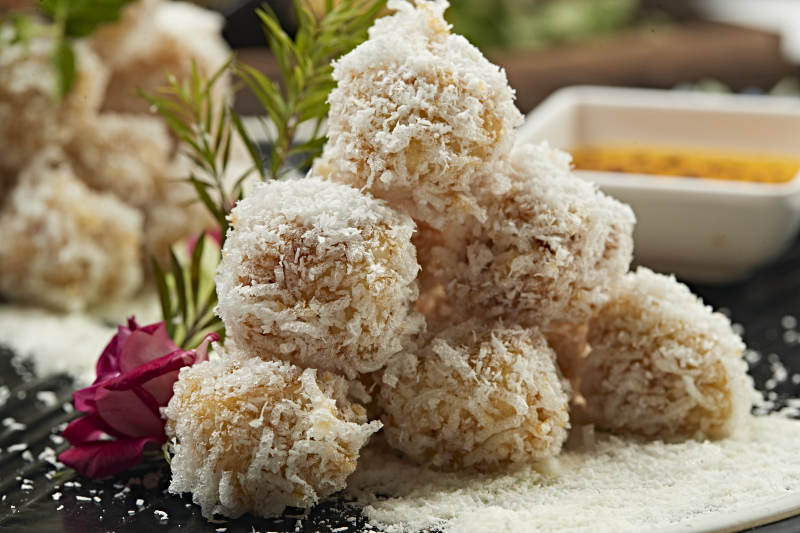 糖霜拖面焦炸鮮茄子