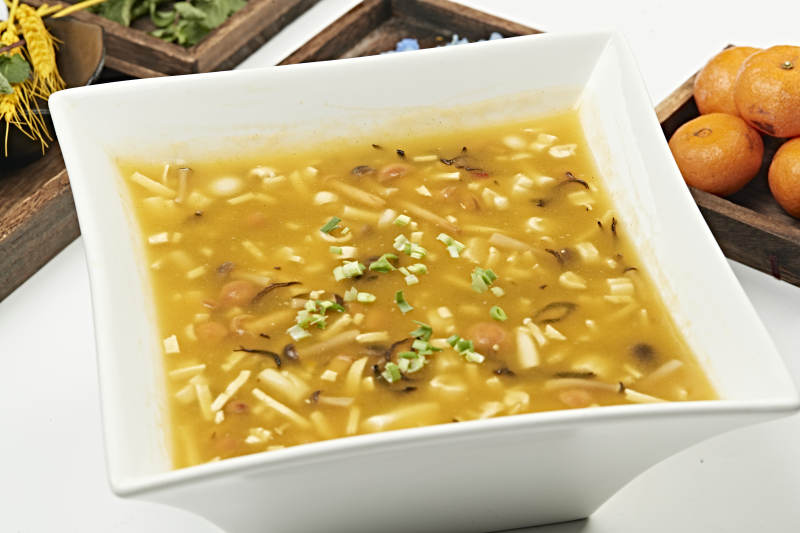 酸辣雜菌豆腐牛骨髓湯