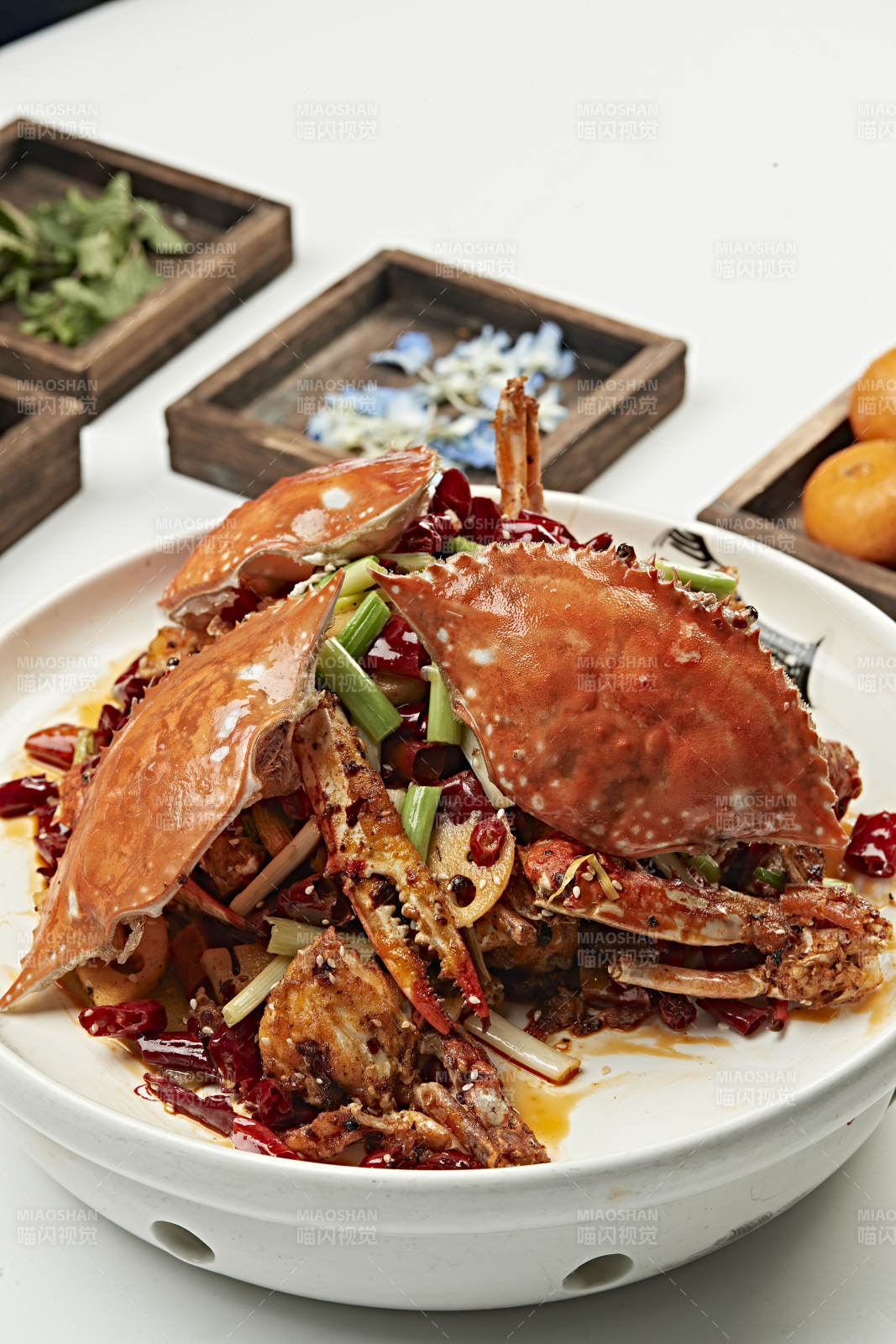 川香葱姜辣炒梭子蟹