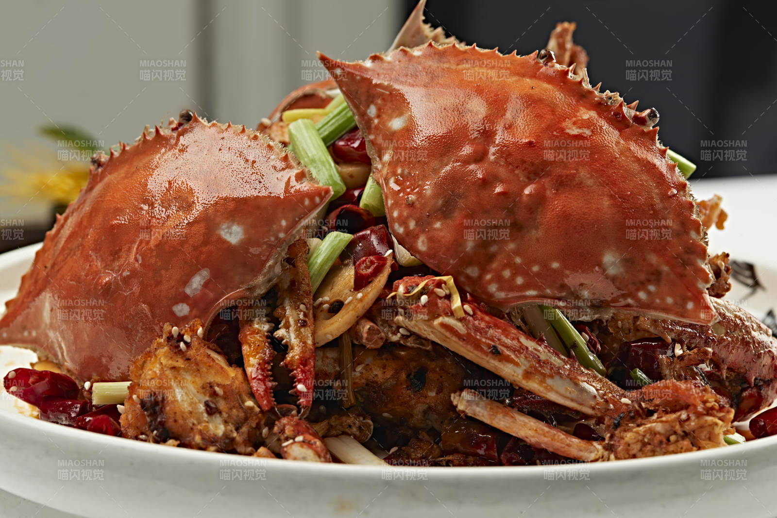 川香蔥姜辣炒梭子蟹