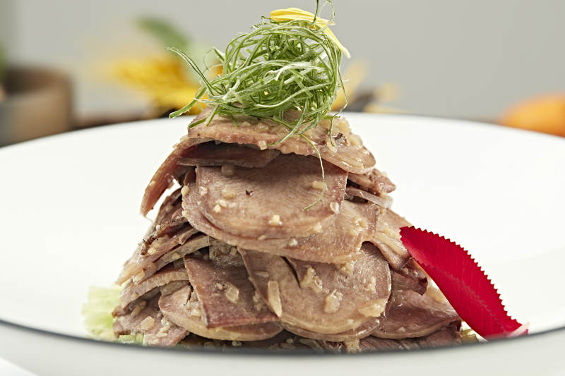 凉拌蒜香口条切片牛舌