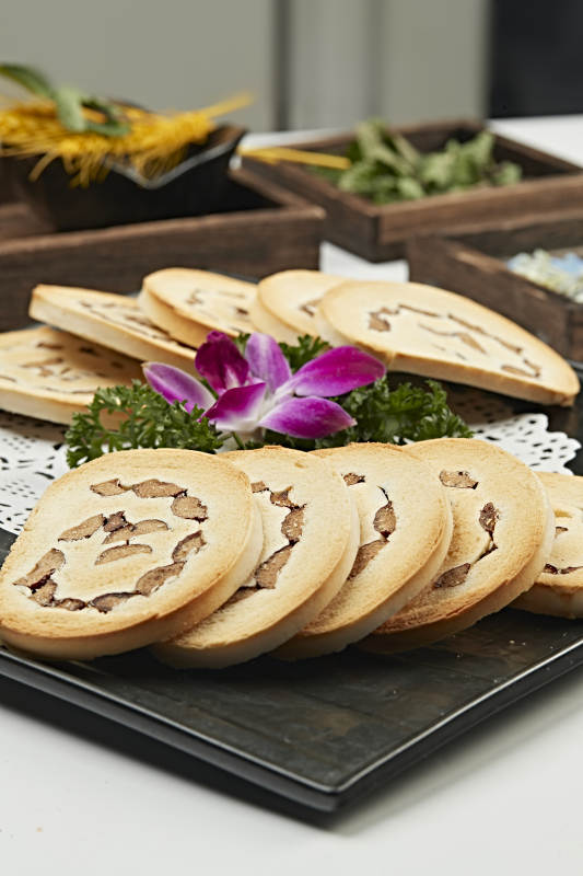 香烤干香豆馅馍片