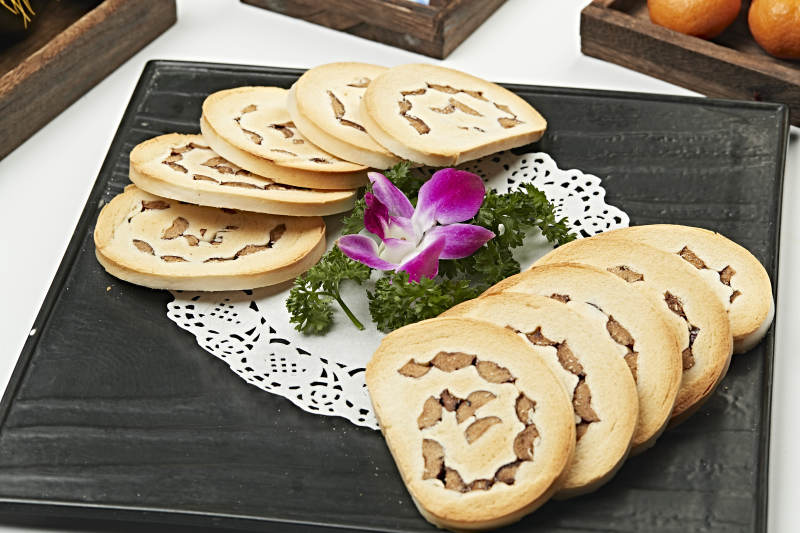 香烤干香豆馅馍片