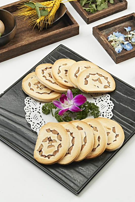 香烤干香豆馅馍片