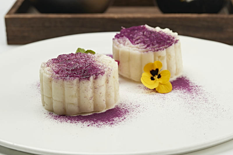 香芋撒粉山药泥月饼