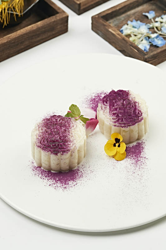 香芋撒粉山药泥月饼