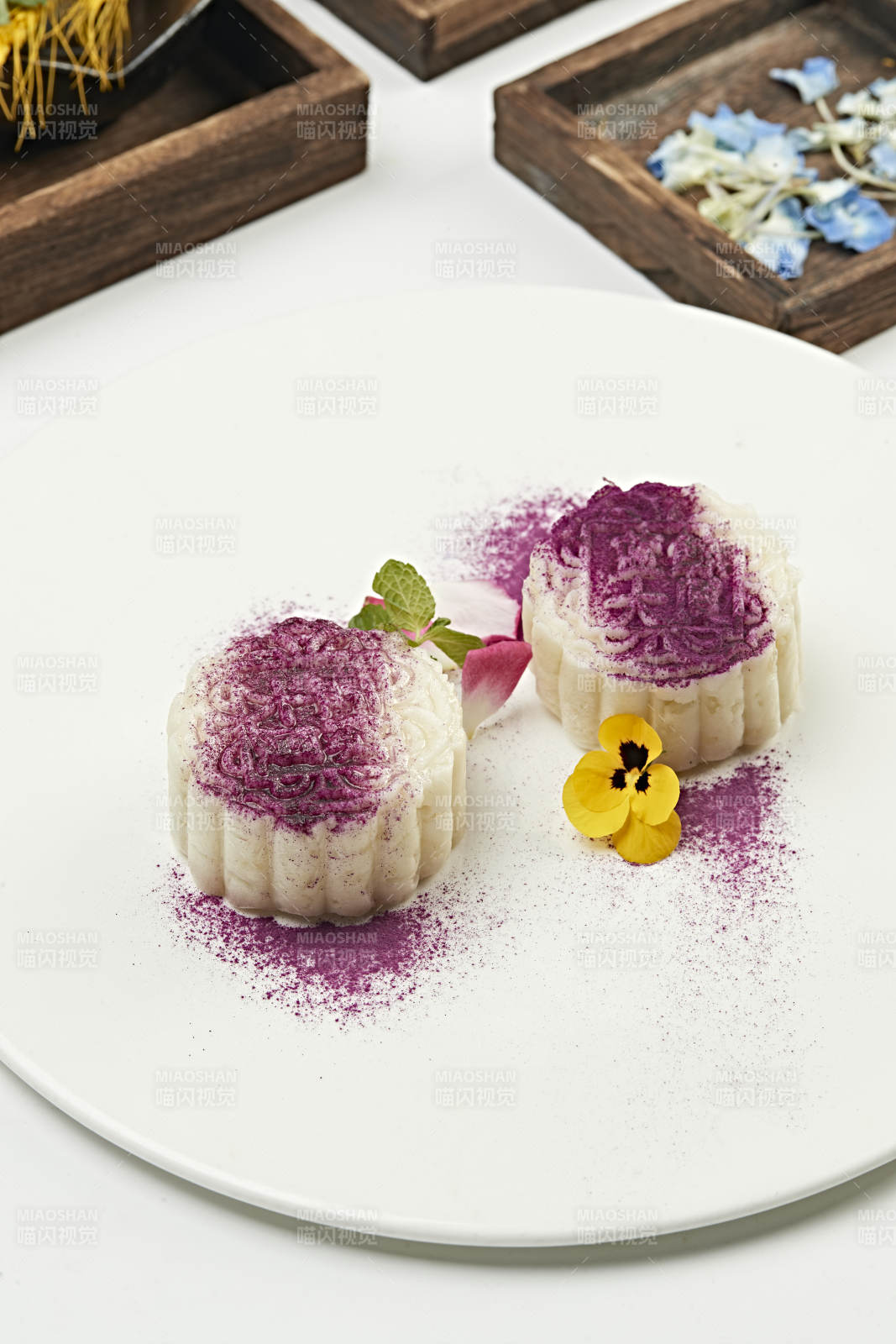 香芋撒粉山药泥月饼