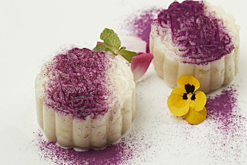 香芋撒粉山药泥月饼