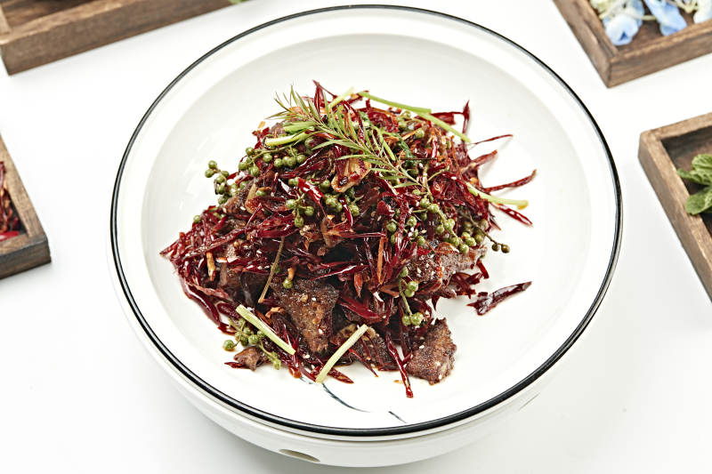 椒麻湘味火爆猪肝