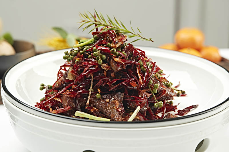 椒麻湘味火爆猪肝