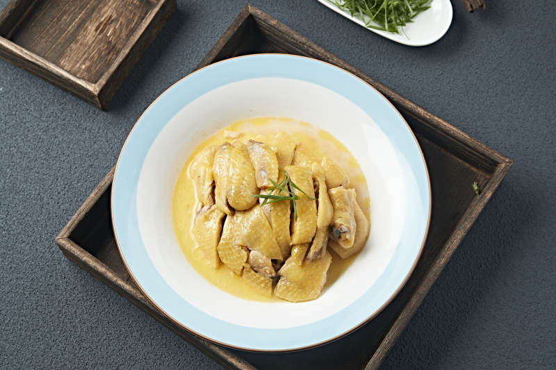 美味凉菜奶油咖喱白切鸡