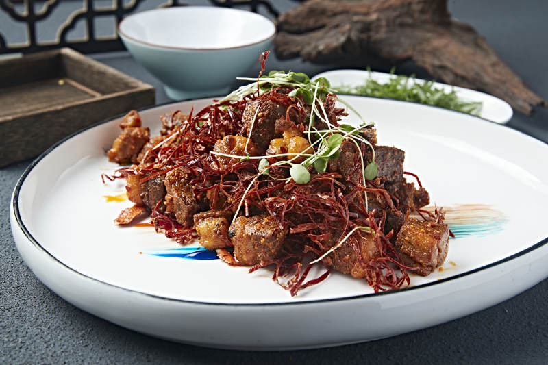 火邊子辣椒自然炸羊肉