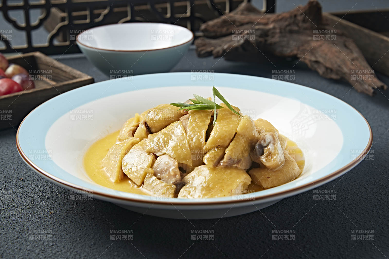 美味凉菜奶油咖喱白切鸡