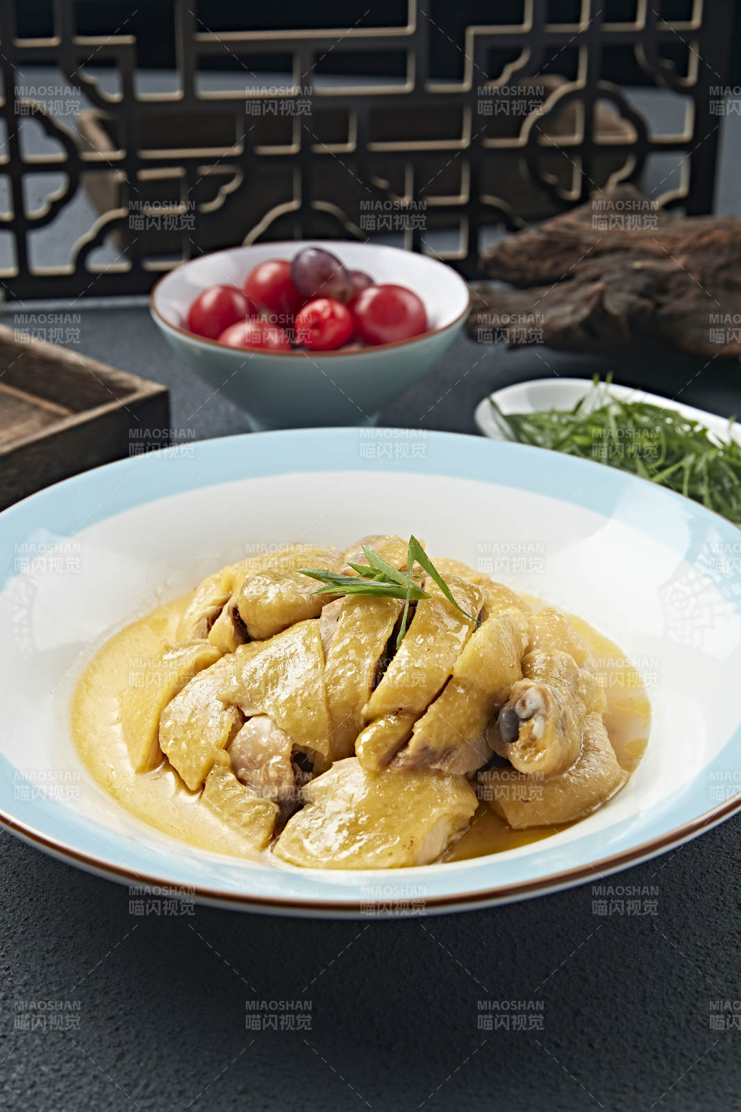 美味凉菜奶油咖喱白切鸡