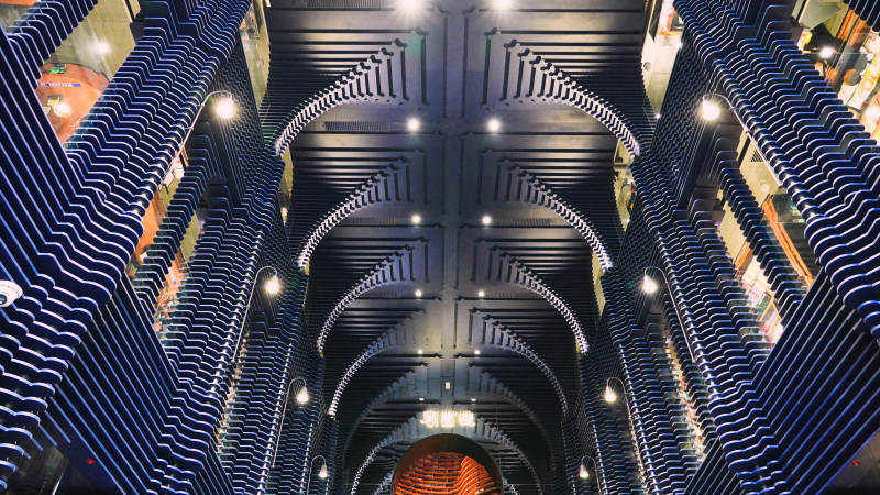 天津钟书阁现代建筑穹顶之美