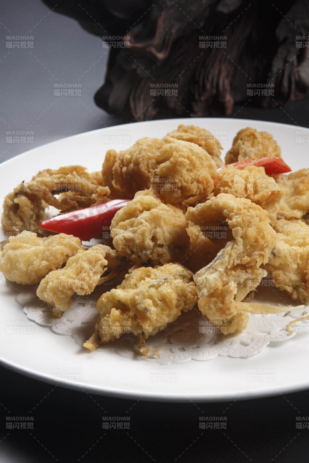 椒盐脆鱼肚-摄影图
