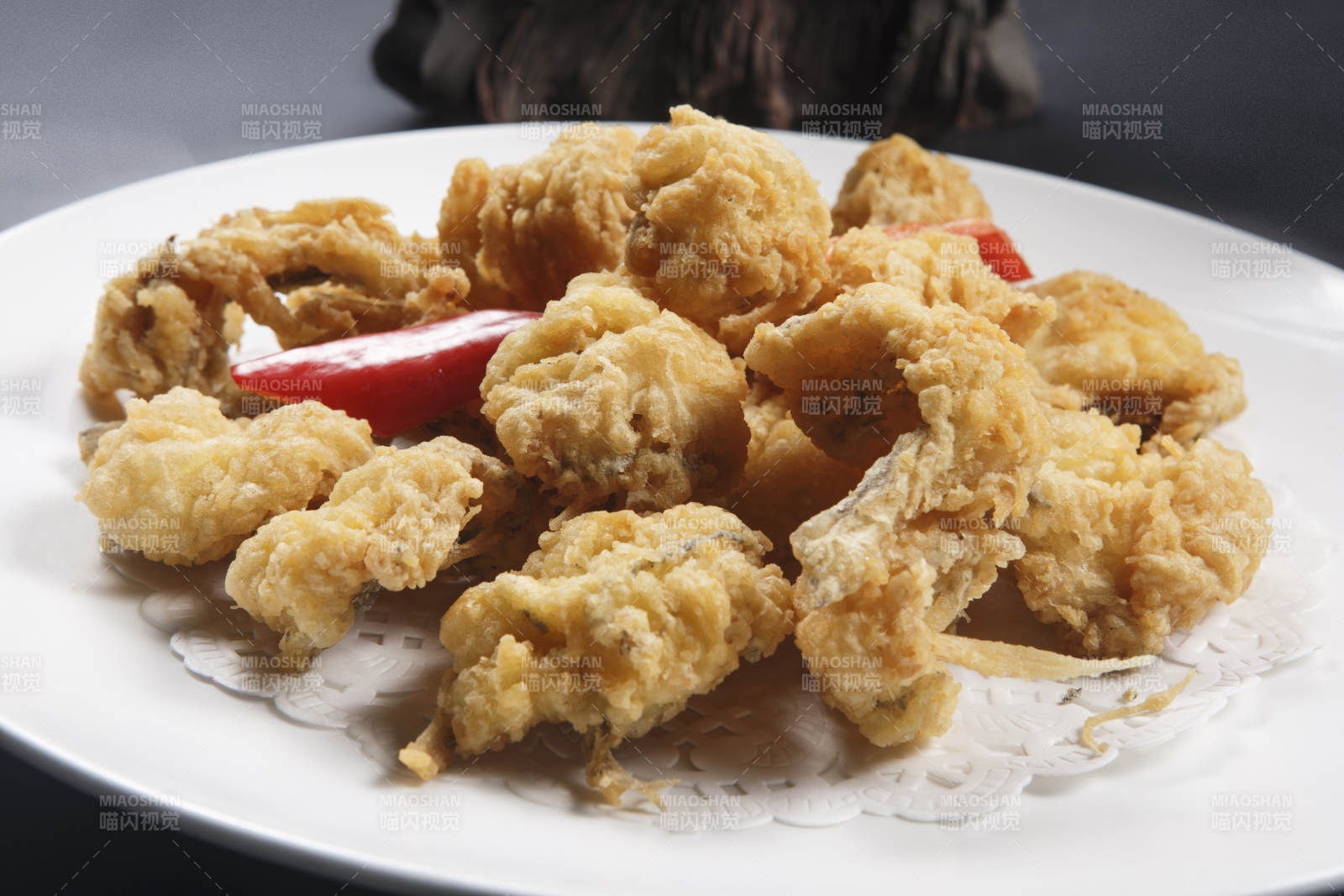 椒盐脆鱼肚-摄影图