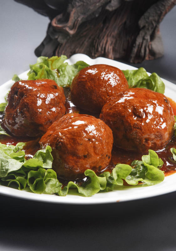 紅燒四喜丸子鐵獅子頭