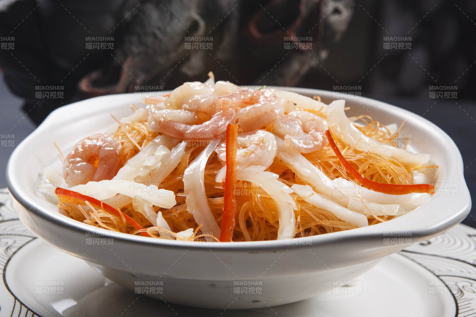虾翅干捞粉丝-摄影图