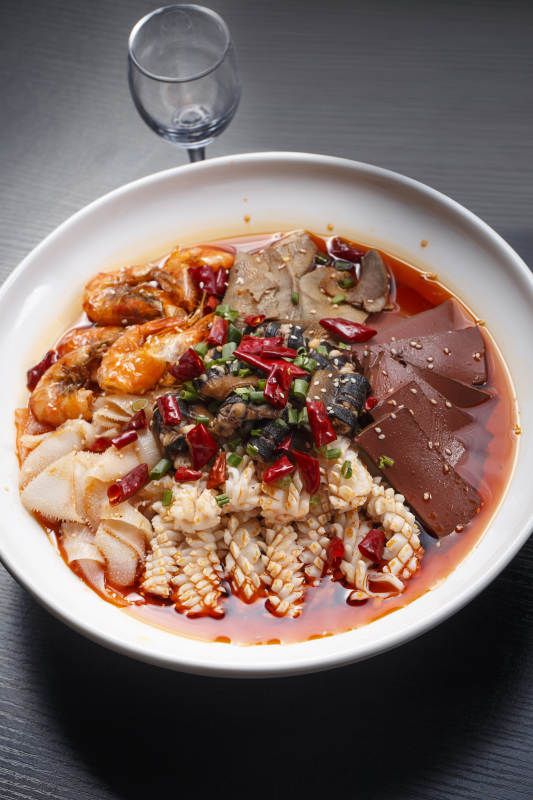 什錦海鮮毛血旺