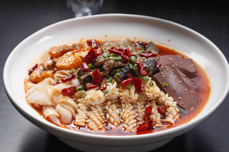 什錦海鮮毛血旺