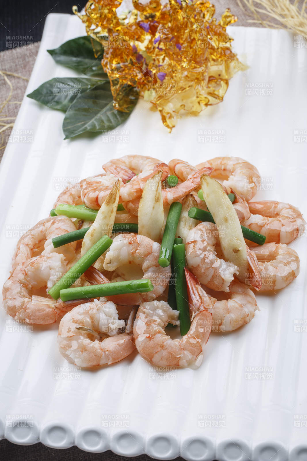 清炒马牙山药海捕大虾仁