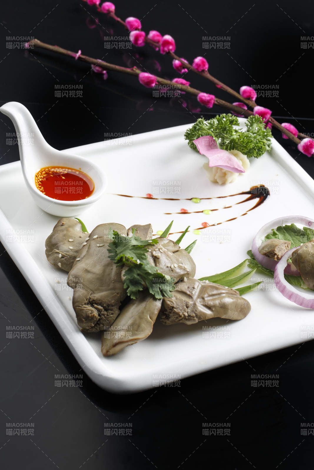 蒜泥冷切猪肘花