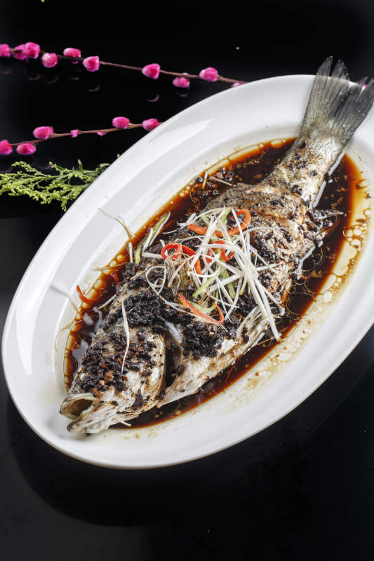 豆豉豉油蒸鳜鱼