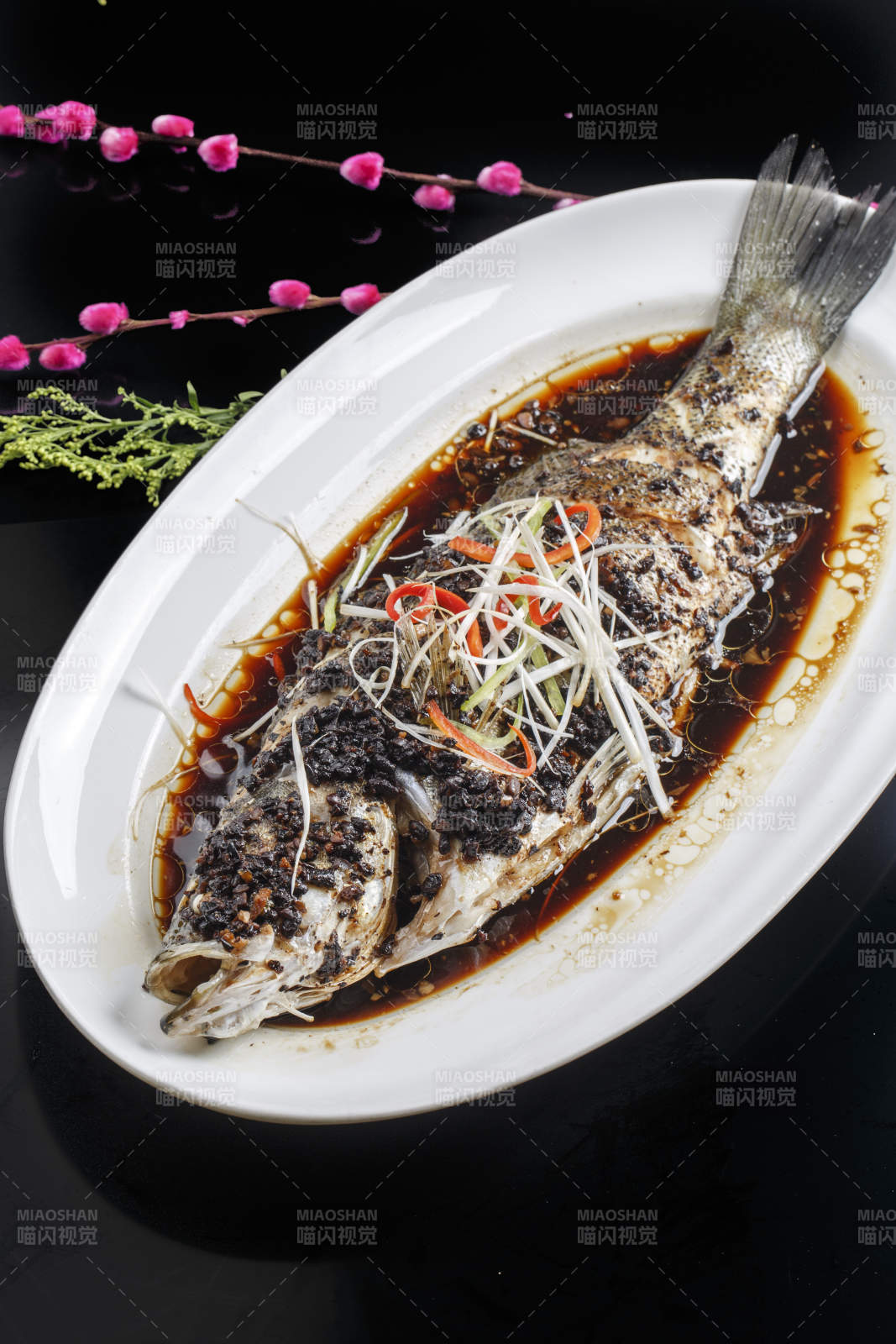 豆豉豉油蒸鳜鱼