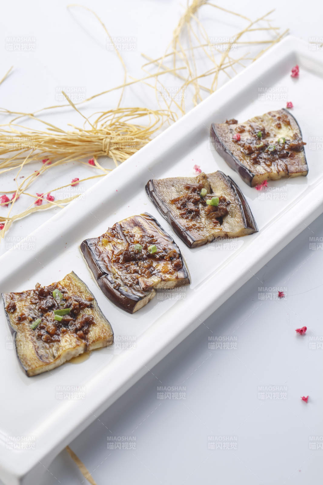 铁板刷酱2烤茄片