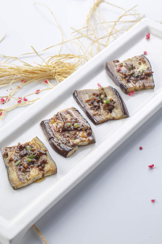 铁板刷酱2烤茄片