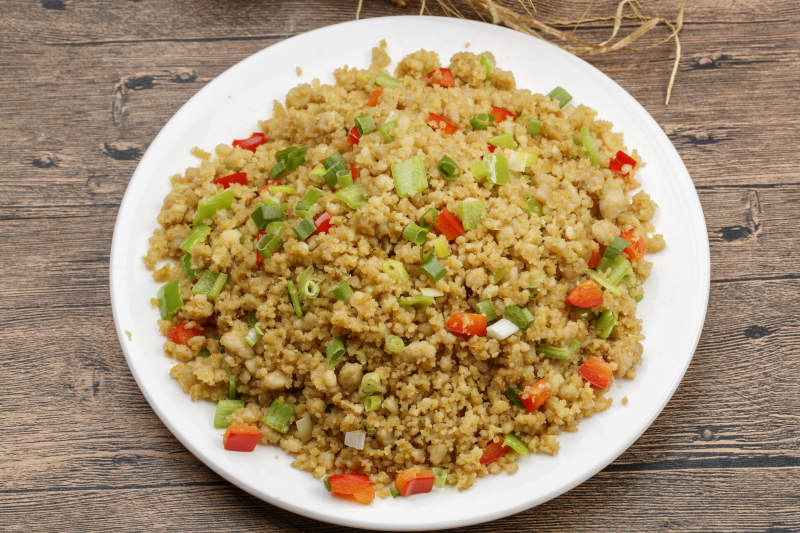 麻油炒傀儡莜面土豆泥