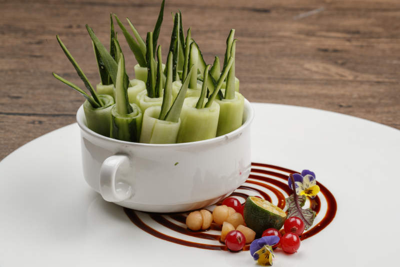 黄瓜卷乳瓜-摄影图