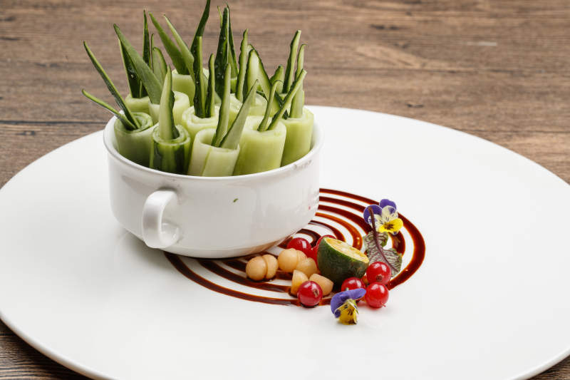 黄瓜卷乳瓜-摄影图